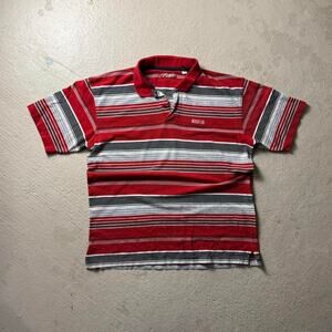 Enyce Striped Y2K Men's XL Red Polo 2000s